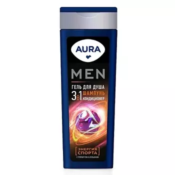 AURA Men Гель для душа 3в1 Энергия Спорта 380.0