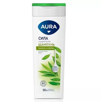 AURA Шампунь для волос укрепляющий, Сила и укрепление 380.0