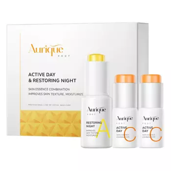 AURIQUE Набор дневных и ночных сывороток с витаминами А, С и Е