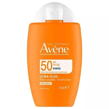 AVENE Ультралегкий солнцезащитный невидимый флюид для лица SPF 50 Ultra Fluid INVISIBLE