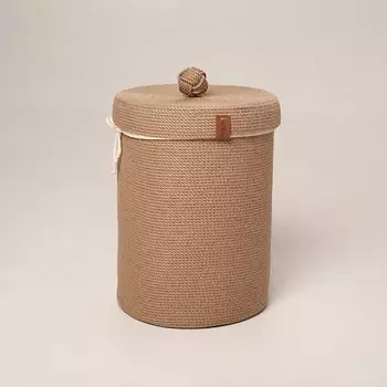 AVIETA HOME Бельевая корзина с хлопковым чехлом