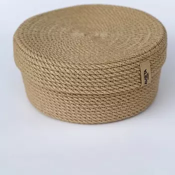 AVIETA HOME Круглая корзина с крышкой