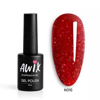 AWIX Гель лак для ногтей неоновый, яркий неон Neon