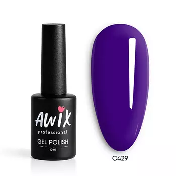 AWIX Гель лак для ногтей однотонный плотный Classic