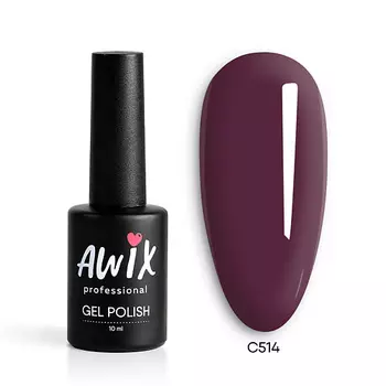 AWIX Гель лак для ногтей однотонный плотный Classic