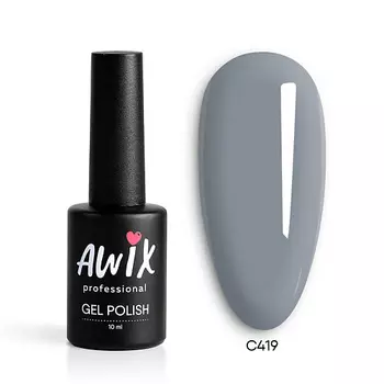 AWIX Гель лак для ногтей однотонный плотный Classic