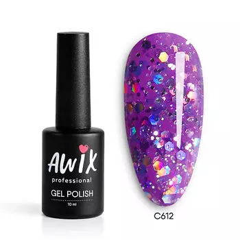 AWIX Гель лак для ногтей однотонный плотный Classic
