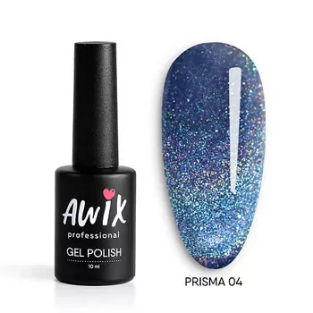 AWIX Гель лак голографический алмазная втирка Призма Prisma