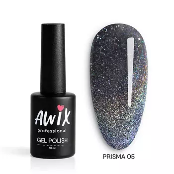 AWIX Гель лак голографический алмазная втирка Призма Prisma