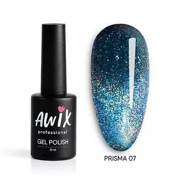 AWIX Гель лак голографический алмазная втирка Призма Prisma