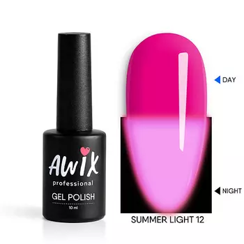 AWIX Гель лак светящийся в темноте неоновый Summer Light