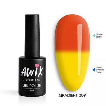 AWIX Термо гель лак меняющий цвет с термоэффектом Gradient