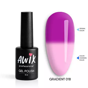 AWIX Термо гель лак меняющий цвет с термоэффектом Gradient