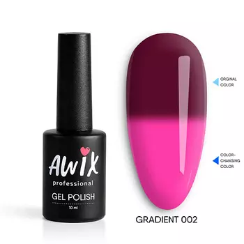 AWIX Термо гель лак меняющий цвет с термоэффектом Gradient