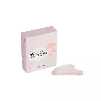 AYOUME Скребок для массажа из розового кварца 3D MASSAGER GUASHA