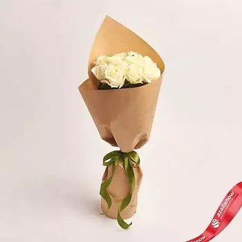 AZALIANOW ЦВЕТЫ. ПОДАРКИ. ДЕКОР Букет из 11 белых роз 50 см