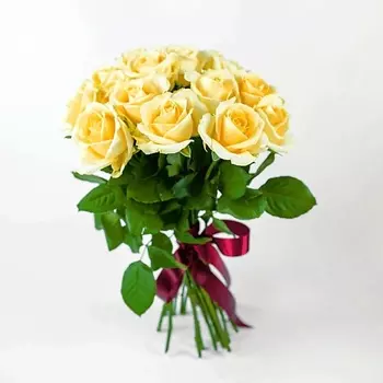AZALIANOW ЦВЕТЫ. ПОДАРКИ. ДЕКОР Букет из 15 желтых роз «Принцип 15 роз»