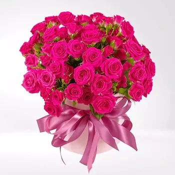 AZALIANOW ЦВЕТЫ. ПОДАРКИ. ДЕКОР Букет из 15 малиновых роз «Все тебе отдам»