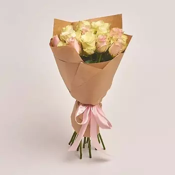 AZALIANOW ЦВЕТЫ. ПОДАРКИ. ДЕКОР Букет из 15 роз микс