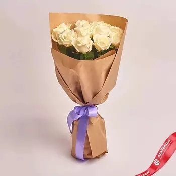 AZALIANOW ЦВЕТЫ. ПОДАРКИ. ДЕКОР Букет из 15 белых роз 50 см