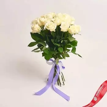 AZALIANOW ЦВЕТЫ. ПОДАРКИ. ДЕКОР Букет из 19 белых роз 50 см