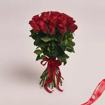 AZALIANOW ЦВЕТЫ. ПОДАРКИ. ДЕКОР Букет из 25 красных роз 40 см