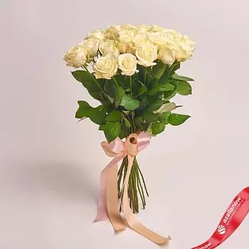 AZALIANOW ЦВЕТЫ. ПОДАРКИ. ДЕКОР Букет из 25 белой розы 40 см