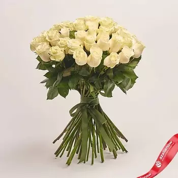 AZALIANOW ЦВЕТЫ. ПОДАРКИ. ДЕКОР Букет из 51 белой розы 40 см