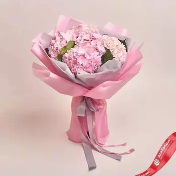 AZALIANOW ЦВЕТЫ. ПОДАРКИ. ДЕКОР Букет из 5 розовых гортензий «Облако»