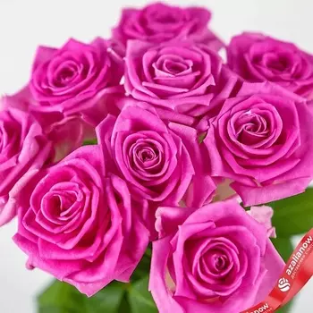 AZALIANOW ЦВЕТЫ. ПОДАРКИ. ДЕКОР Букет из 9 розовых роз 40 см «Флиртую с тобой»