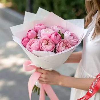 AZALIANOW ЦВЕТЫ. ПОДАРКИ. ДЕКОР Букет из 9 розовых роз «Девочка по имени хочу»