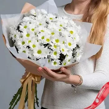 AZALIANOW ЦВЕТЫ. ПОДАРКИ. ДЕКОР Букет из 9 кустовых хризантем