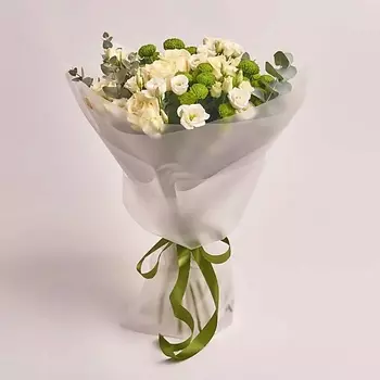 AZALIANOW ЦВЕТЫ. ПОДАРКИ. ДЕКОР Букет из белых роз