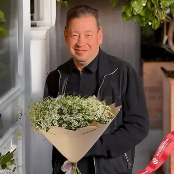 AZALIANOW ЦВЕТЫ. ПОДАРКИ. ДЕКОР Букет из танацетума "Ромашки для мамы"