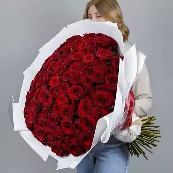 AZALIANOW ЦВЕТЫ. ПОДАРКИ. ДЕКОР Шикарный букет из 151 красной розы