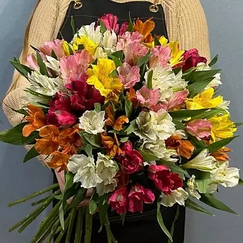 АЗАЛИЯ FLOWER PUB Букет микс из 19 Альстромерий