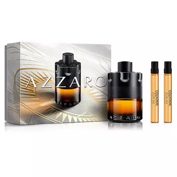 AZZARO Набор The Most Wanted Parfum: Парфюмерная вода + Миниатюры