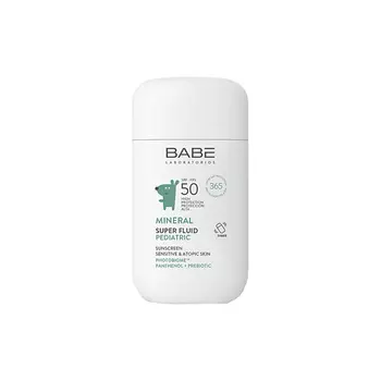 BABE Детский минеральный солнцезащитный суперфлюид для лица SPF50