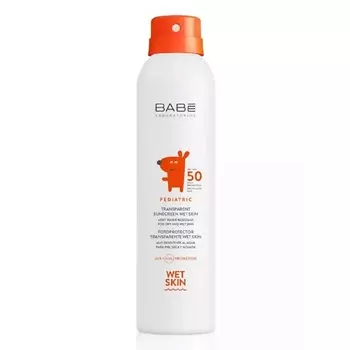 BABE Детский влагостойкий солнцезащитный спрей SPF50