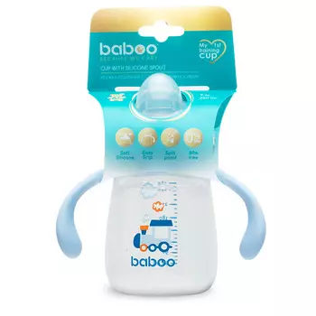 BABOO Кружка-поильник с силиконовым носиком Transport 6 мес +