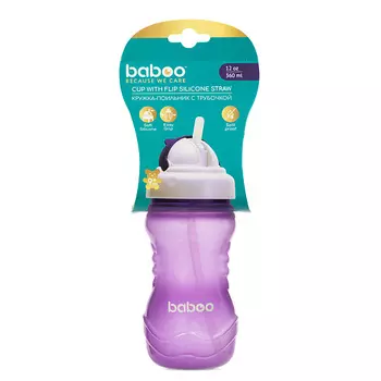 BABOO Поильник с трубочкой 9 мес+