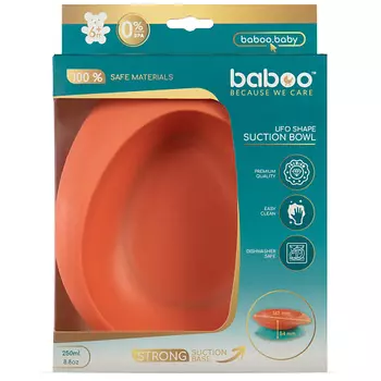 BABOO Тарелка с присоской Ufo 6 мес.+