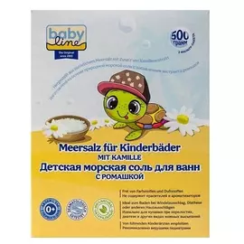 BABY LINE Соль для ванн детская с ромашкой Meersalz fr Kinderbder mit Kamille