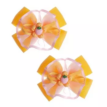 BABY'S JOY Бант на резинке Клубника