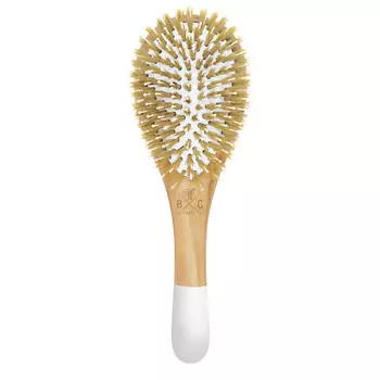BACHCA Расческа для волос деревянная с кабаньей и нейлоновой щетиной
