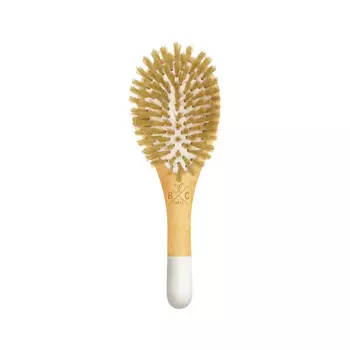 BACHCA Расческа для волос деревянная с кабаньей щетиной детская
