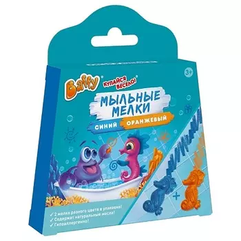 BAFFY Мыльные мелки, ОРАНЖЕВЫЙ+СИНИЙ 24.0
