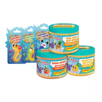 BAFFY Шампунь Дикий абрикос, Гель для душа Тропический фрукт, Пена для ванны Нежный персик