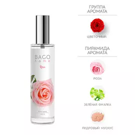 BAGO HOME Спрей ароматический для дома Роза 100.0