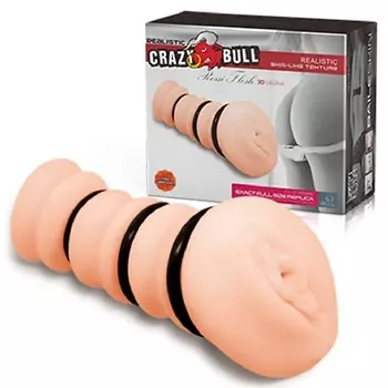 BAILE Crazy Bull Rossi Flesh 3D Мастурбатор вагина с утягивающими кольцами